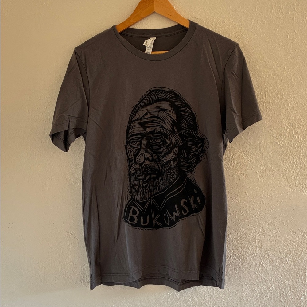 Charles Bukowski Charcoal T-Shirt
